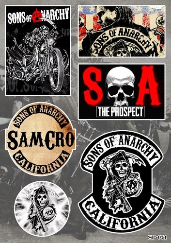Sons anarchy sticker pack - anarchy,
